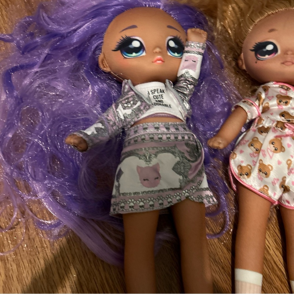 Nana surprised, dolls there’s two of them